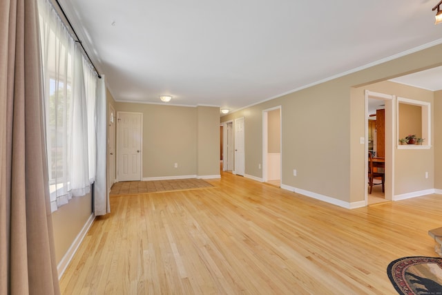 31 Hemlock Dr, Southington, CT 06489 - unfurnished room featuring light wood-style flooring, baseboards, and crown molding