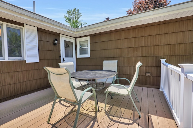 31 Hemlock Dr, Southington, CT 06489 - wooden terrace featuring outdoor dining area