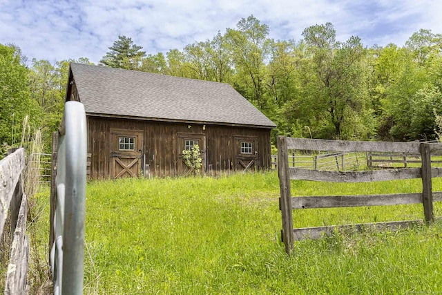 179 Parker Rd, Somers, CT 06071 - view of outbuilding with fence and an outbuilding