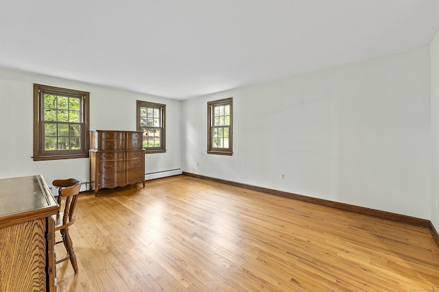 8 Michael Rd, Simsbury, CT 06070 - spare room with light wood-style floors, baseboard heating, and baseboards