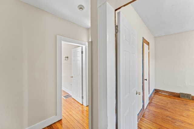 38 Ford St, New Haven, CT 06511 - hallway featuring light wood-style flooring and baseboards