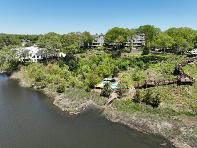58 Quarry Dock Rd Unit 58, Branford, CT 06405 - aerial view of a nearby body of water and a tree filled landscape