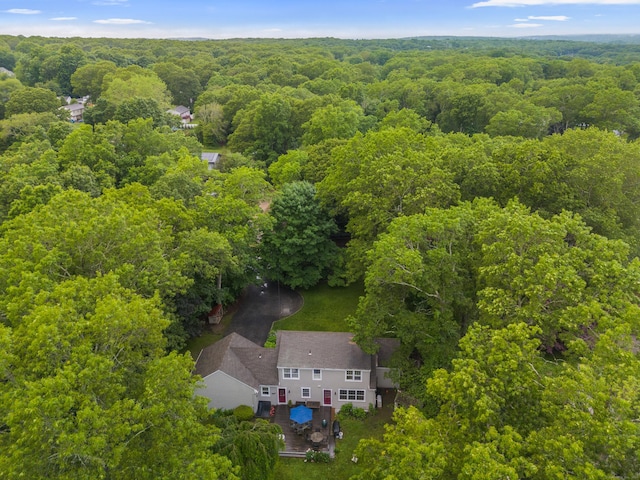 57 Elm Ridge Rd, Stonington, CT 06379 - aerial view of property and surrounding area with a forest
