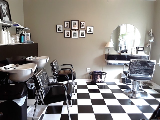189 E Ave, Norwalk, CT 06855 - office area featuring tile patterned floors