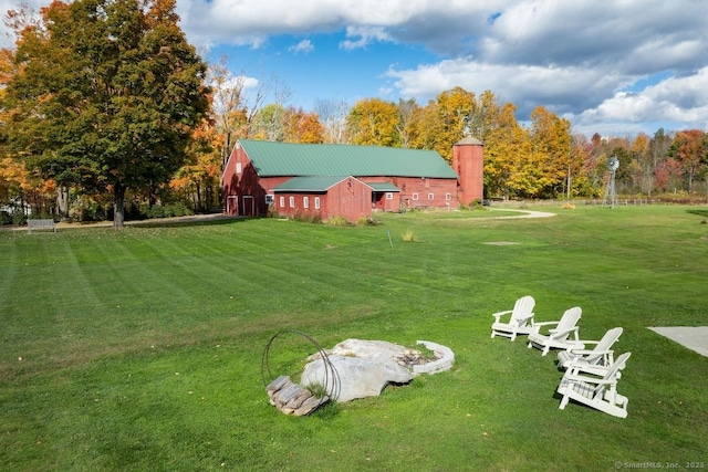 99 Sharon Mountain Rd, Sharon, CT 06069 - view of grassy yard with an outbuilding and a barn