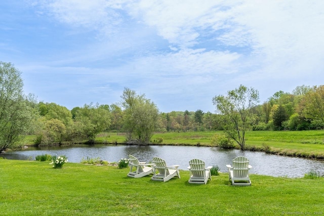 99 Sharon Mountain Rd, Sharon, CT 06069 - water view with a heavily wooded area