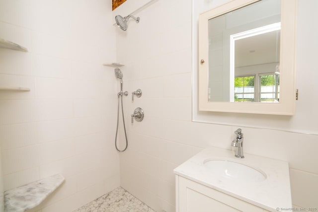 99 Sharon Mountain Rd, Sharon, CT 06069 - bathroom with vanity and tiled shower
