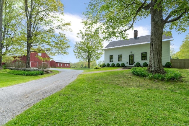 99 Sharon Mountain Rd, Sharon, CT 06069 - view of asphalt driveway featuring a barn