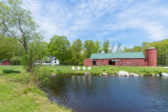 99 Sharon Mountain Rd, Sharon, CT 06069 - water view featuring a pole building