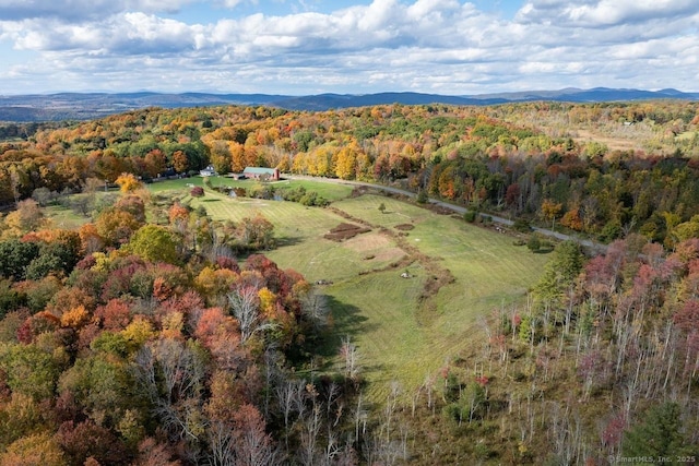 99 Sharon Mountain Rd, Sharon, CT 06069 - aerial overview of property's location with a forest and a mountain backdrop