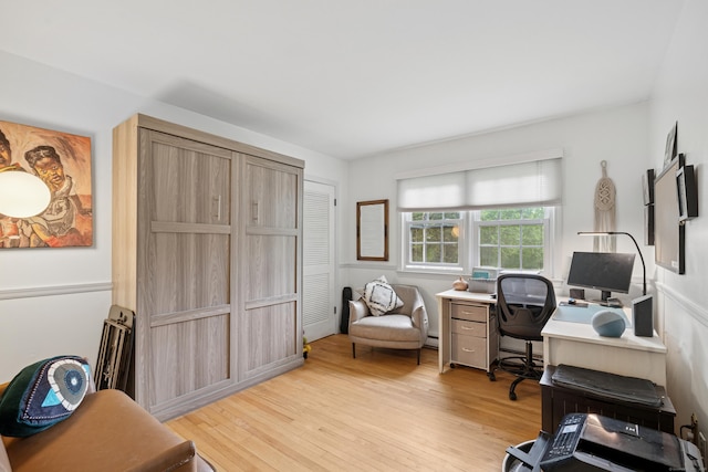 14 Button Rd, Shelton, CT 06484 - office featuring light wood-type flooring and baseboard heating