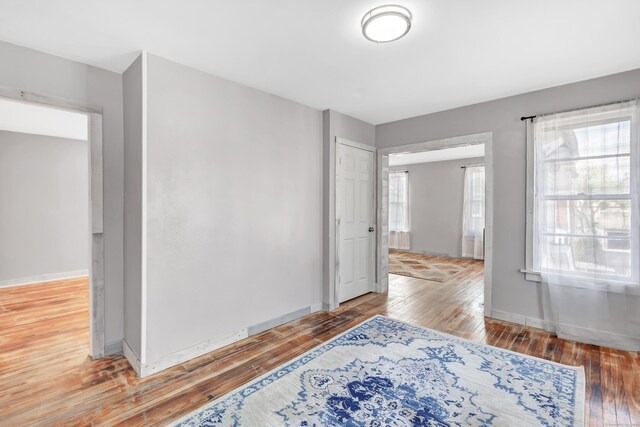 56 Gem Ave, Bridgeport, CT 06606 - spare room featuring light wood-style flooring and baseboards