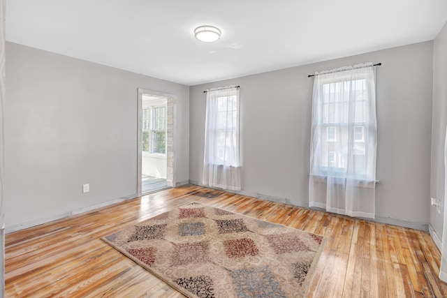 56 Gem Ave, Bridgeport, CT 06606 - empty room featuring wood-type flooring and baseboards