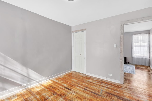 56 Gem Ave, Bridgeport, CT 06606 - unfurnished room with light wood finished floors and baseboards