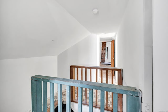 56 Gem Ave, Bridgeport, CT 06606 - corridor featuring vaulted ceiling