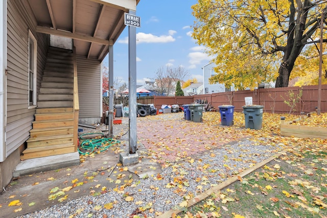 56 Gem Ave, Bridgeport, CT 06606 - view of patio / terrace with fence