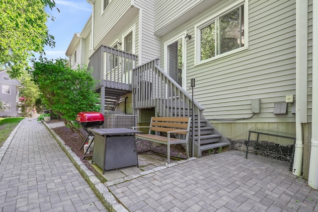 273 Derby Ave Unit 804, Derby, CT 06418 - view of patio with stairway and a deck