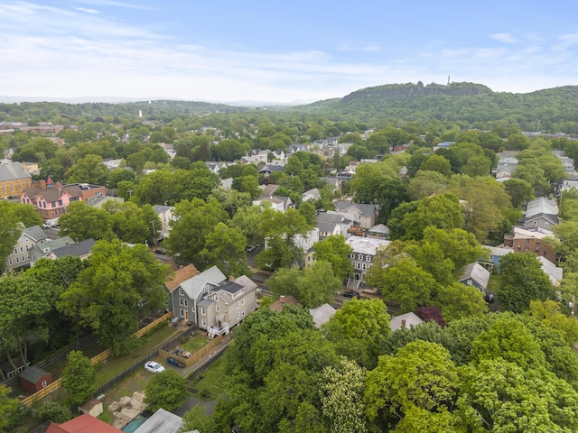 52 Edwards St, New Haven, CT 06511 - aerial view of residential area with a mountain backdrop