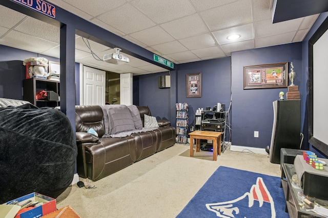 18 Cherokee Ct Unit 18, Cromwell, CT 06416 - carpeted home theater with a drop ceiling and baseboards