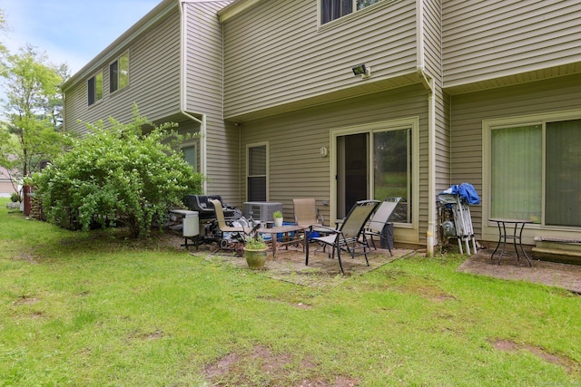 18 Cherokee Ct Unit 18, Cromwell, CT 06416 - view of green lawn with a patio area and central AC unit