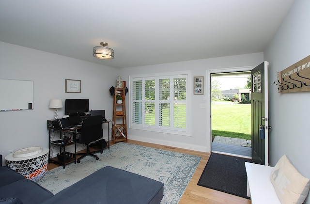 229 Long Hill Cross Rd, Shelton, CT 06484 - office with light wood finished floors and baseboards