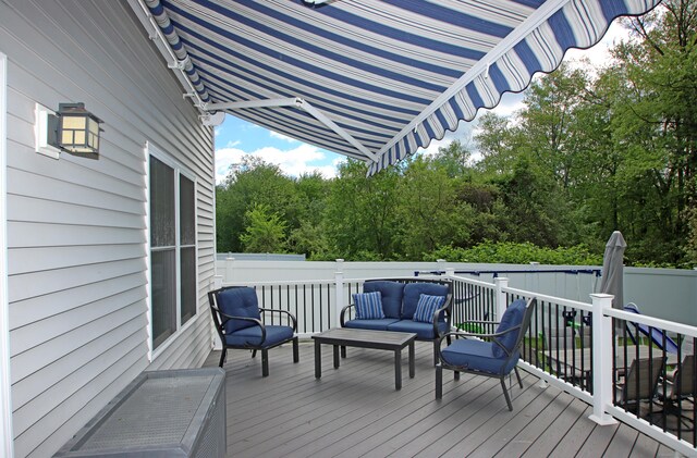229 Long Hill Cross Rd, Shelton, CT 06484 - deck featuring outdoor lounge area