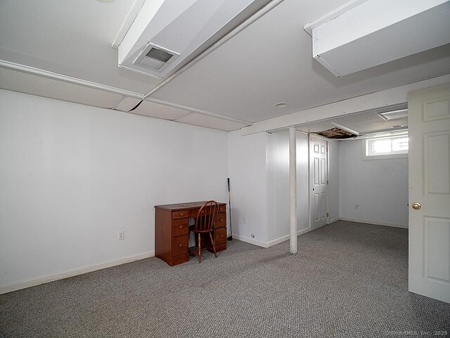 283 Quinnipiac Ave, North Haven, CT 06473 - below grade area featuring carpet flooring and baseboards