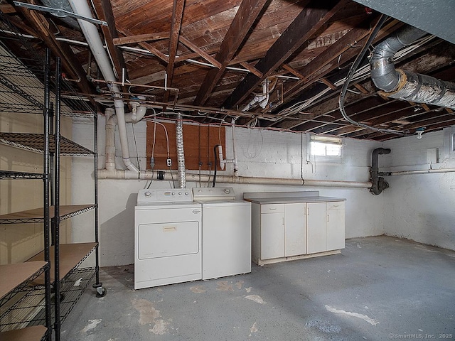 283 Quinnipiac Ave, North Haven, CT 06473 - basement with washing machine and clothes dryer