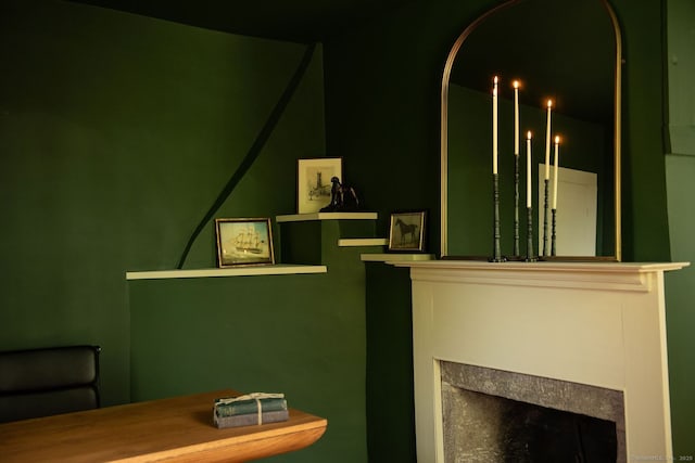 detailed view of a premium fireplace