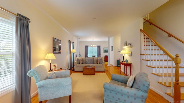 94 E Ridge Rd, Middletown, CT 06457 - living area with wood finished floors and stairway