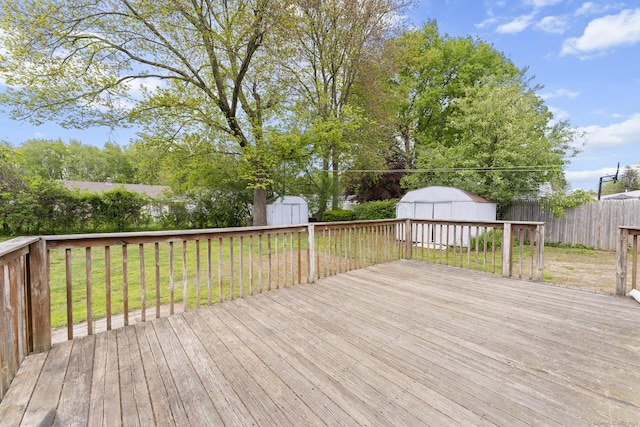 81 Montague Cir E, Hartford, CT 06118 - wooden deck featuring a storage unit and an outbuilding