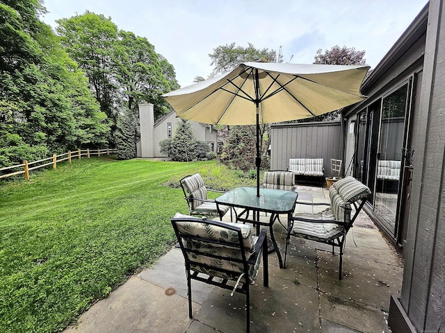 470 Heritage Vlg Unit A, Southbury, CT 06488 - view of patio / terrace with outdoor dining space
