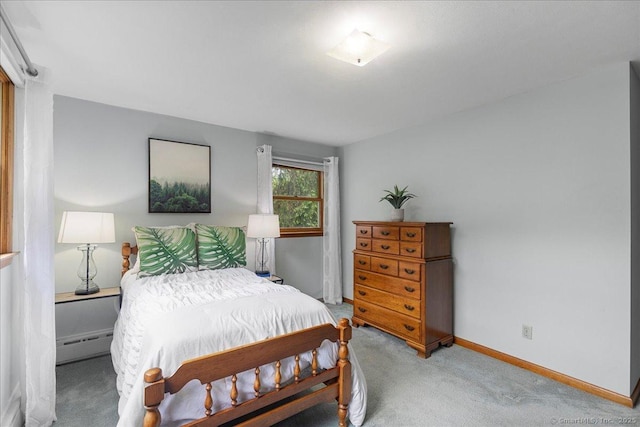 120 Peters Ln, Stratford, CT 06614 - bedroom featuring carpet, a baseboard radiator, and baseboards