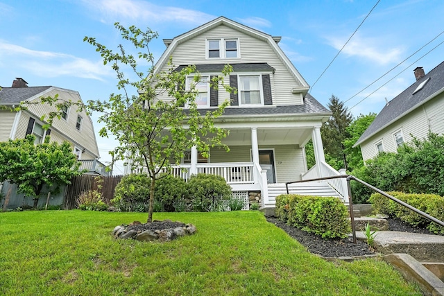 79 W Wooster St, Danbury, CT 06810 - colonial inspired home featuring a gambrel roof, a porch, and a shingled roof