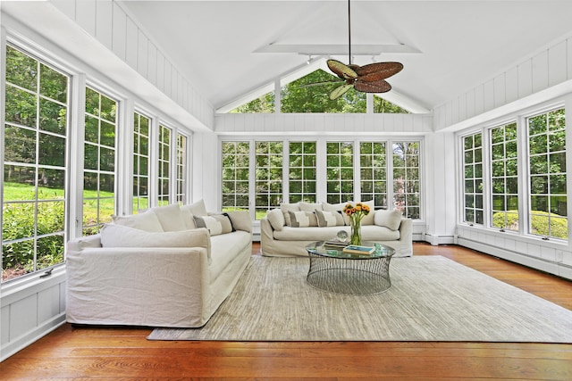 26 Heritage Ln, Weston, CT 06883 - sunroom with vaulted ceiling, wood finished floors, and a deck
