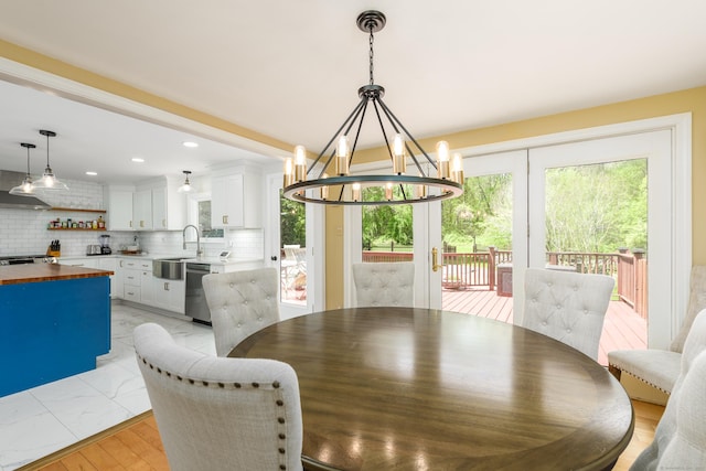 15 Haywardville Rd, East Haddam, CT 06423 - dining room with plenty of natural light, a chandelier, and recessed lighting