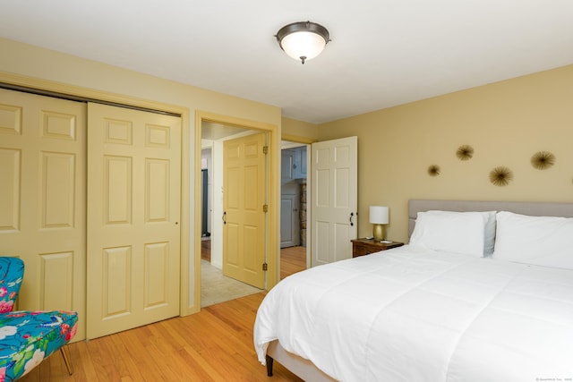 15 Haywardville Rd, East Haddam, CT 06423 - bedroom with light wood-style floors and a closet