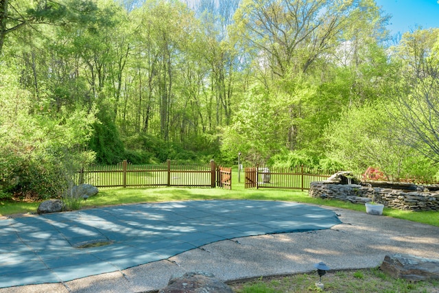 15 Haywardville Rd, East Haddam, CT 06423 - view of patio / terrace featuring a wooded view