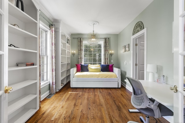 122 Mirey Dam Rd, Middlebury, CT 06762 - office featuring wood finished floors and baseboards