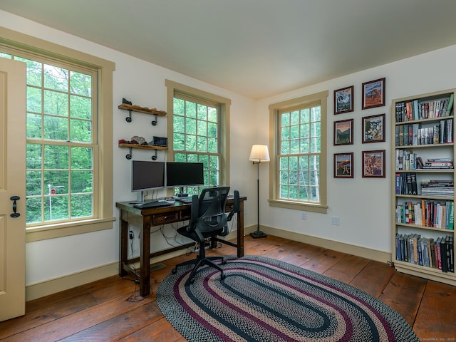 332 Good Hill Rd, Woodbury, CT 06798 - office space featuring wood-type flooring and baseboards