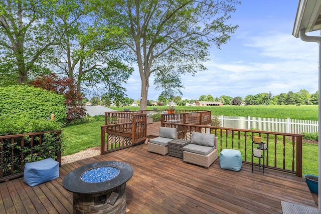 19 Edgewood St, Cromwell, CT 06416 - wooden terrace with a fire pit