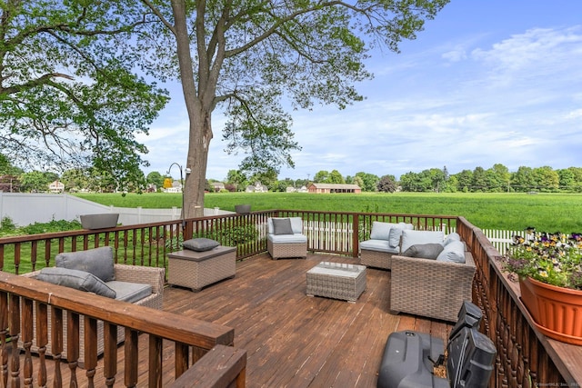 19 Edgewood St, Cromwell, CT 06416 - wooden deck with an outdoor hangout area