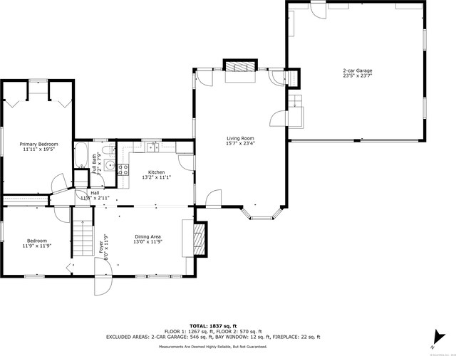 19 Edgewood St, Cromwell, CT 06416 - room layout