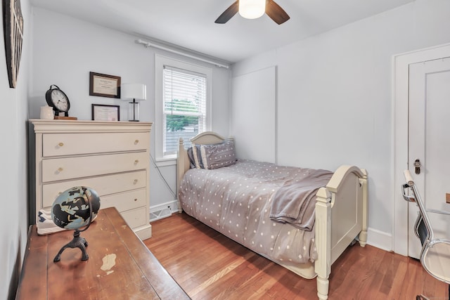 26 Longfellow Ave, Fairfield, CT 06825 - bedroom with wood finished floors, baseboards, and ceiling fan