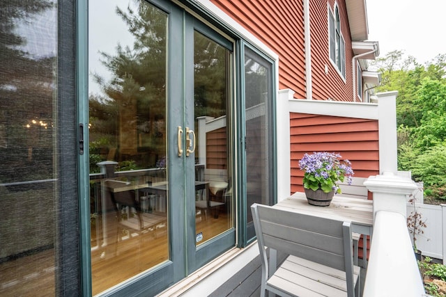 645 Prospect Ave Unit 9, West Hartford, CT 06105 - balcony with french doors
