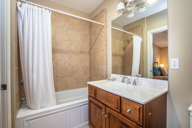 645 Prospect Ave Unit 9, West Hartford, CT 06105 - ensuite bathroom with shower / bath combination with curtain and vanity