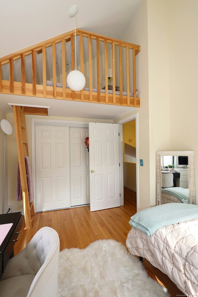 47 Old S Salem Road, Ridgefield, CT 06877 - bedroom with wood finished floors and a closet