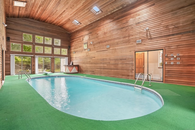 223 Sterling Rd, Trumbull, CT 06611 - indoor pool featuring a diving board