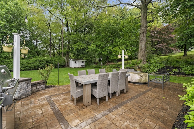 124 Killian Ave, Trumbull, CT 06611 - view of patio / terrace featuring outdoor dining space and view of scattered trees