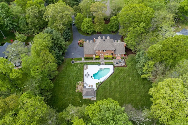 188 Bartlett Dr, Madison, CT 06443 - aerial view of property and surrounding area featuring a pool area